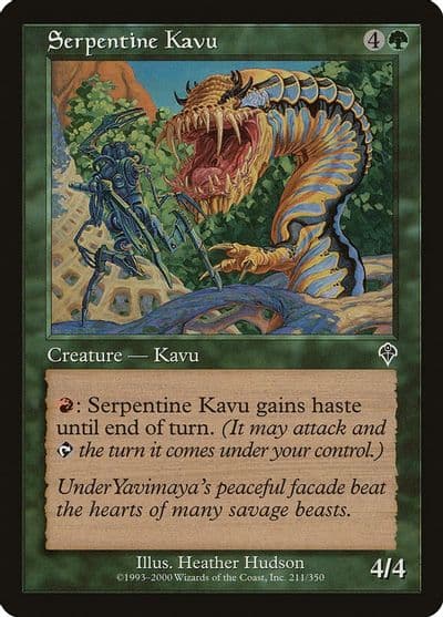 Serpentine Kavu Invasion Magic card
