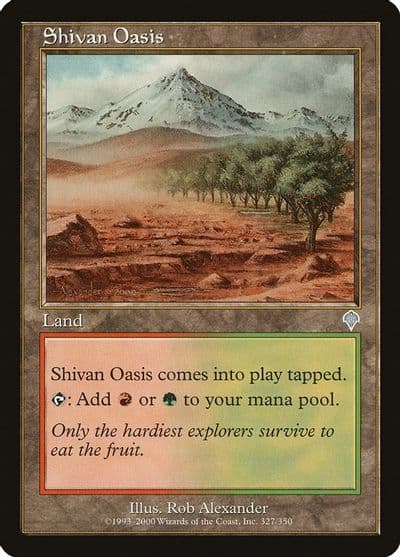 Shivan Oasis Invasion Magic card