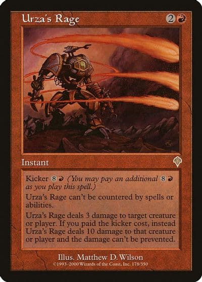 Urzas Rage Invasion Magic card