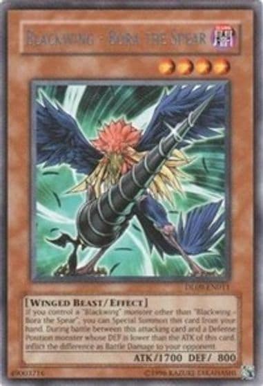 Blackwing Bora the Spear Blue Duelist League Promo Yu-Gi-Oh! card