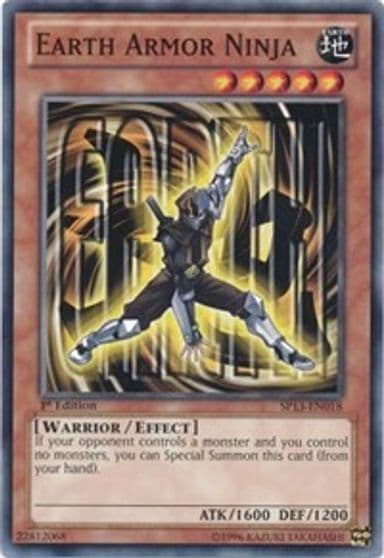 Earth Armor Ninja Star Pack 2013 Yu-Gi-Oh! card