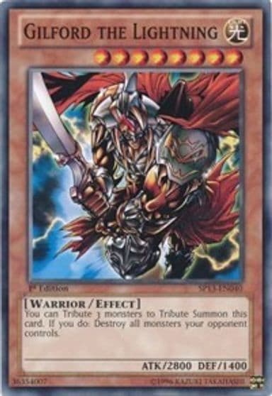 Gilford the Lightning Star Pack 2013 Yu-Gi-Oh! card