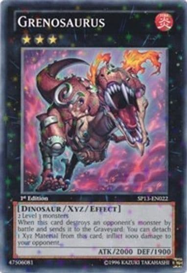 Grenosaurus Starfoil Star Pack 2013 Yu-Gi-Oh! card