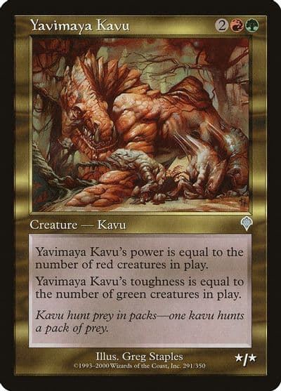 Yavimaya Kavu Invasion Magic card