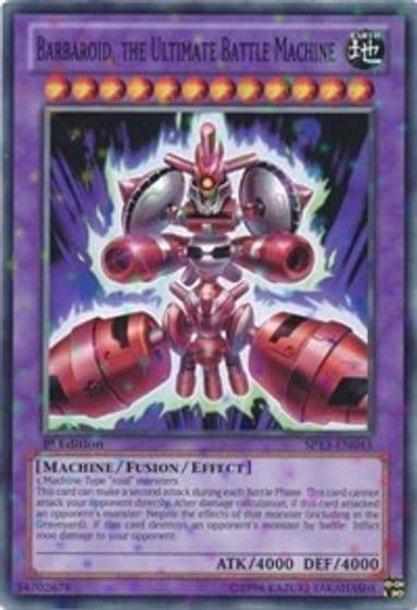 Barbaroid the Ultimate Battle Machine Starfoil Star Pack 2013 Yu-Gi-Oh! card