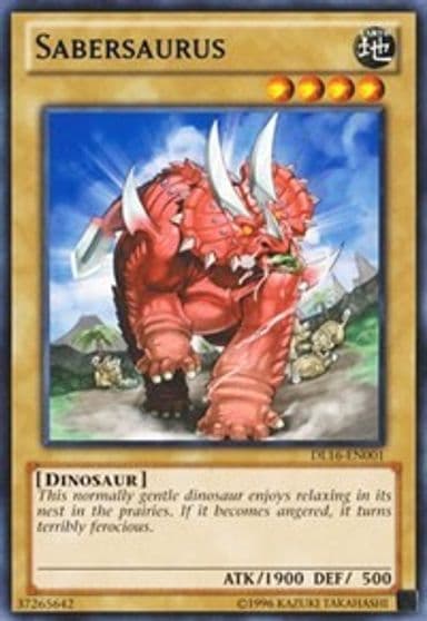 Sabersaurus Blue Duelist League Promo Yu-Gi-Oh! card