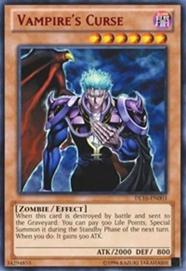 Vampires Curse Red Duelist League Promo Yu-Gi-Oh! card