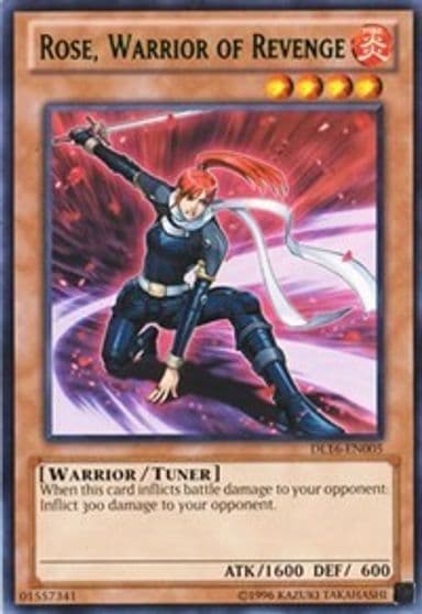 Rose Warrior of Revenge Green Duelist League Promo Yu-Gi-Oh! card