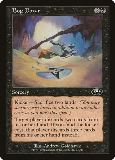 Bog Down Planeshift Magic card