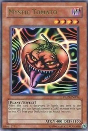 Mystic Tomato Green Duelist League Promo Yu-Gi-Oh! card