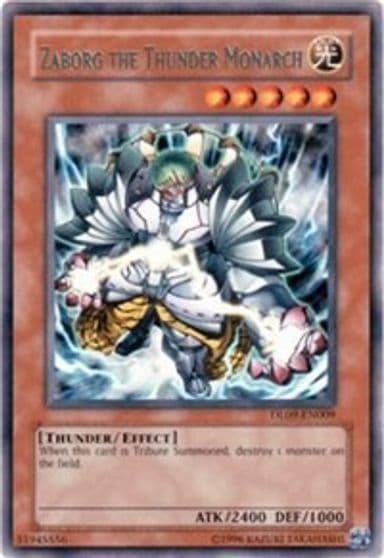 Zaborg the Thunder Monarch Green Duelist League Promo Yu-Gi-Oh! card