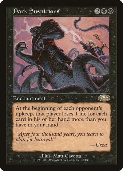 Dark Suspicions Planeshift Magic card