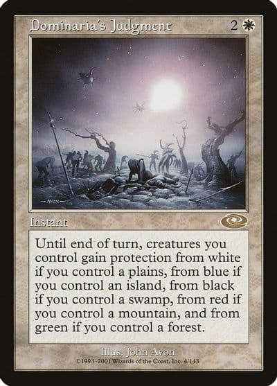 Dominarias Judgment Planeshift Magic card
