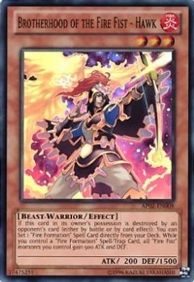 Brotherhood of the Fire Fist Hawk Astral Pack 2 Yu-Gi-Oh! card