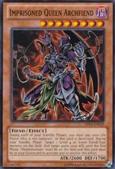 Imprisoned Queen Archfiend Astral Pack 3 Yu-Gi-Oh! card
