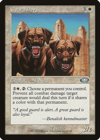 Guard Dogs Planeshift Magic card