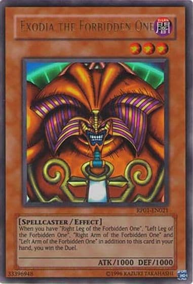 Exodia the Forbidden One Retro Pack Yu-Gi-Oh! card