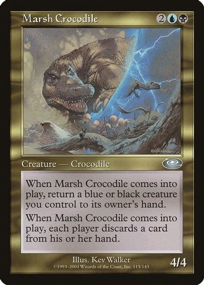 Marsh Crocodile Planeshift Magic card