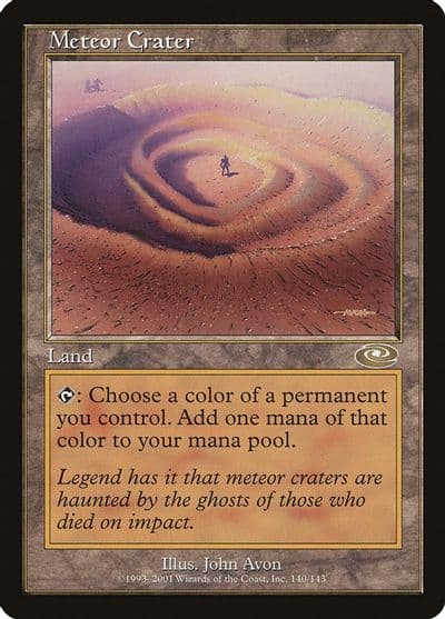 Meteor Crater Planeshift Magic card