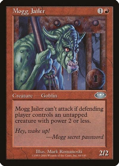 Mogg Jailer Planeshift Magic card