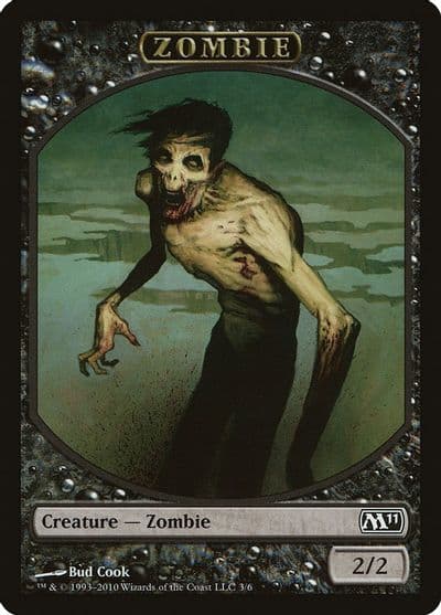 Zombie Token Magic 2011 (M11) Magic card