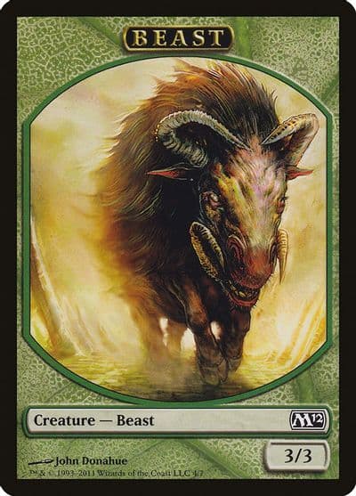 Beast Token Magic 2012 (M12) Magic card