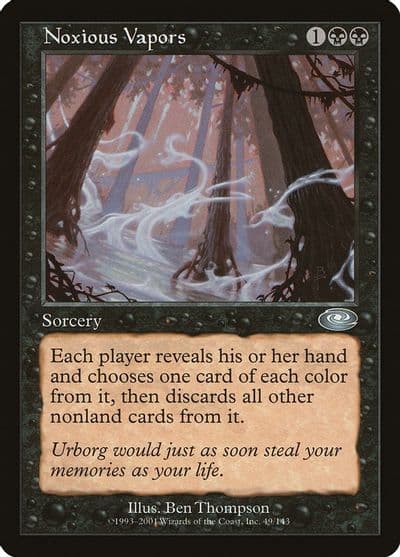 Noxious Vapors Planeshift Magic card