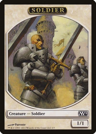 Soldier Token Magic 2012 (M12) Magic card