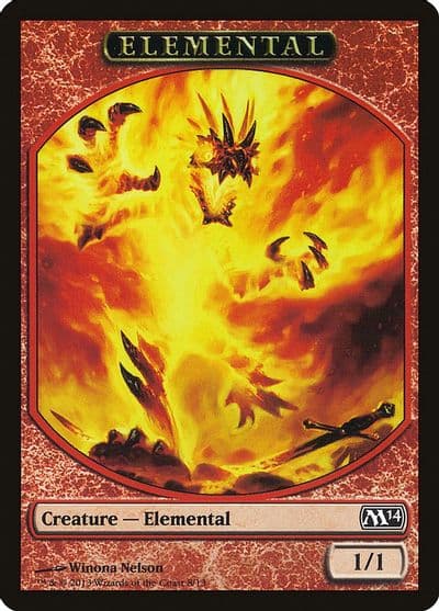 Elemental Token 8 Magic 2014 (M14) Magic card