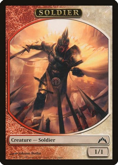Soldier Token Gatecrash League Promos Magic card