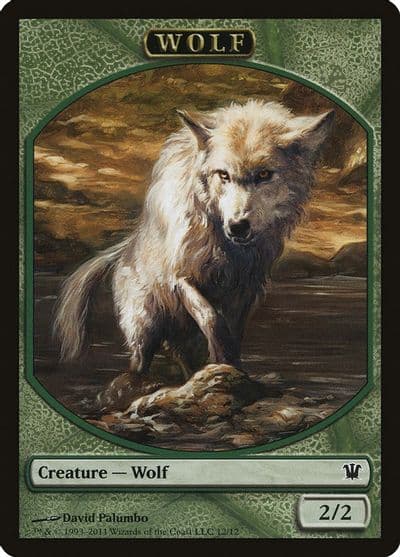 Wolf Token 12 Innistrad Magic card