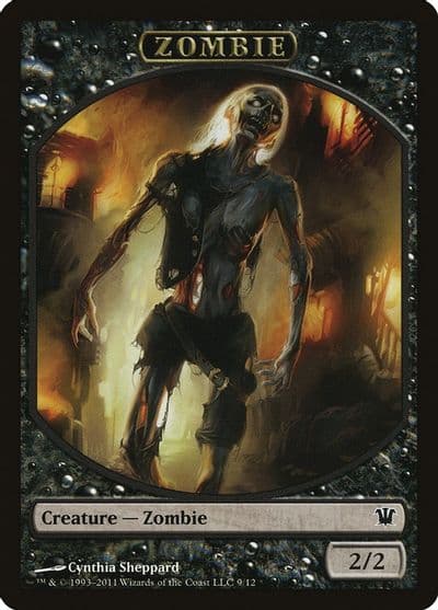 Zombie Token 9 Innistrad Magic card