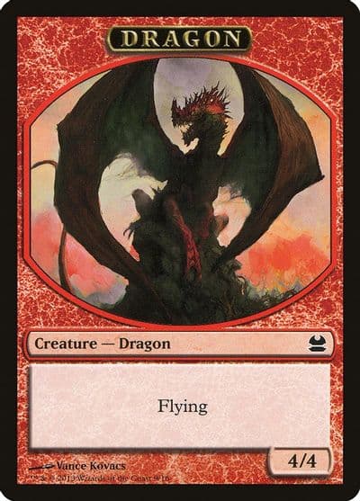 Dragon Token Modern Masters Magic card