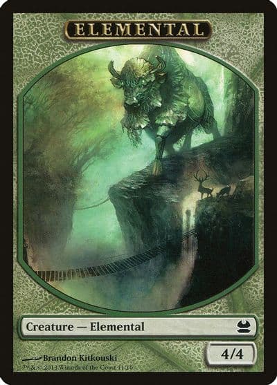 Elemental Token Modern Masters Magic card