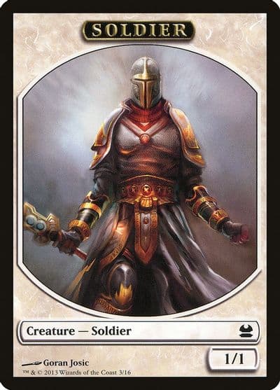 Soldier Token Modern Masters Magic card