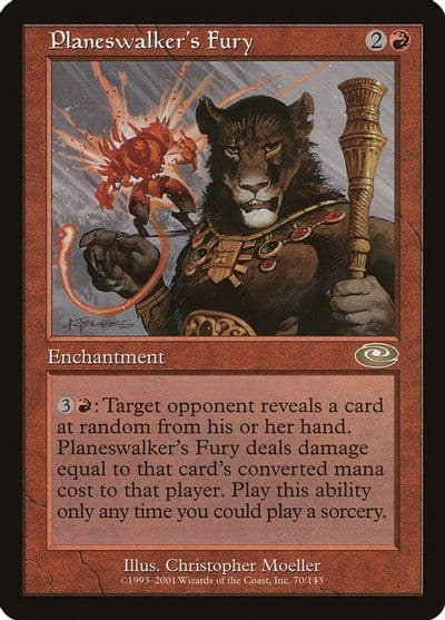 Planeswalkers Fury Planeshift Magic card