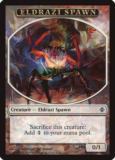 Eldrazi Spawn Token 1c Rise of the Eldrazi Magic card