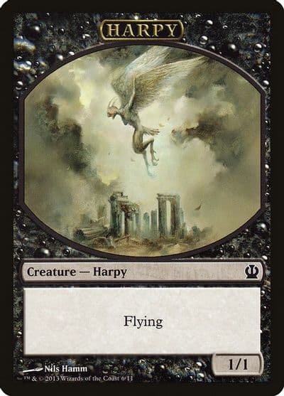 Harpy Token Theros Magic card