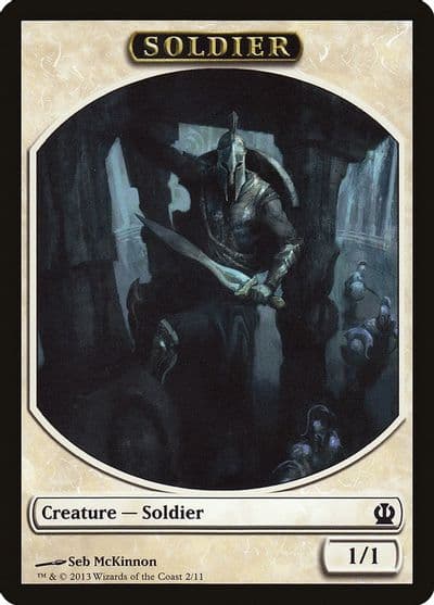Soldier Token McKinnon Theros Magic card