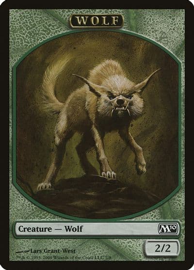 Wolf Token Magic 2010 (M10) Magic card
