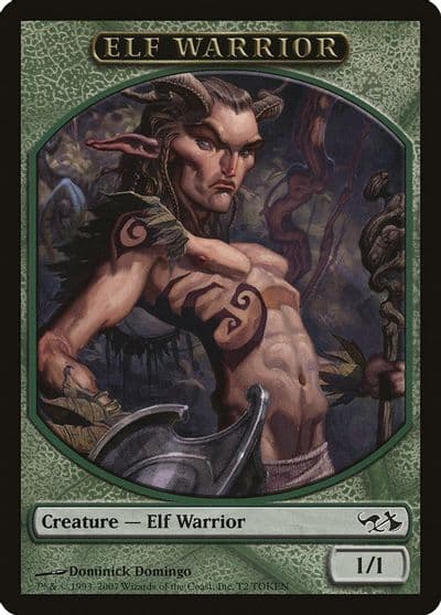 Elf Warrior Token Duel Decks: Elves vs. Goblins Magic card