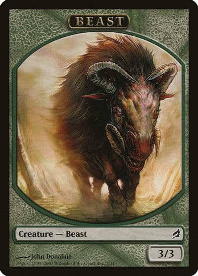 Beast Token Lorwyn Magic card