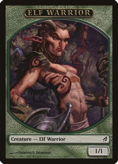 Elf Warrior Token Lorwyn Magic card