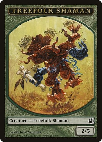 Treefolk Shaman Token Morningtide Magic card