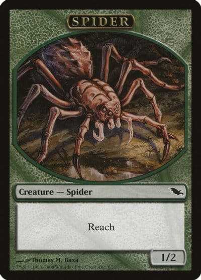 Spider Token Shadowmoor Magic card