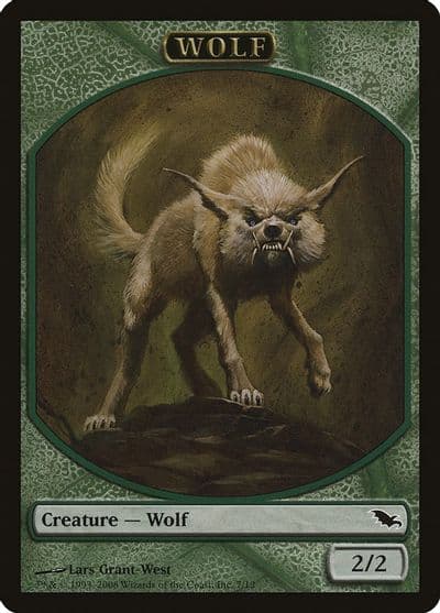 Wolf Token Shadowmoor Magic card