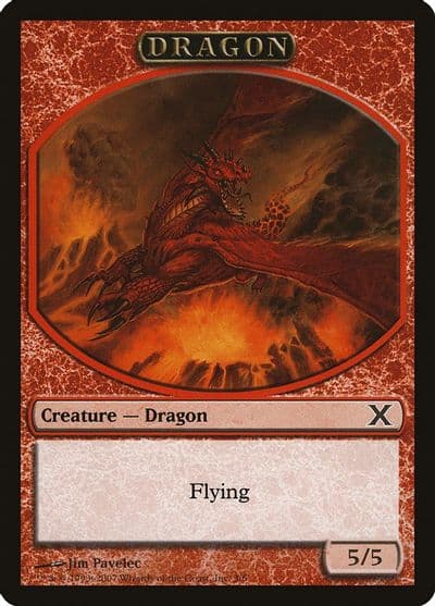Dragon Token 10th Edition Magic card