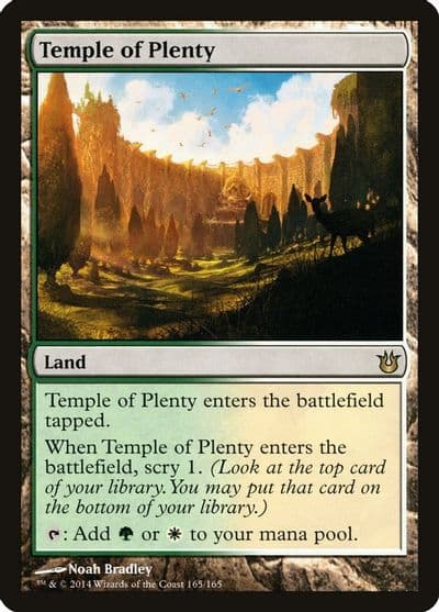 Temple of Plenty Born of the Gods Magic card