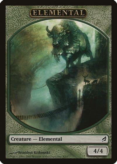 Elemental Token 8 Lorwyn Magic card
