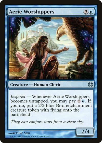Aerie Worshippers Born of the Gods Magic card